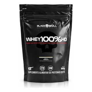 Proteína Black Skull Whey 100% HD em pó sabor Baunilha x 900g