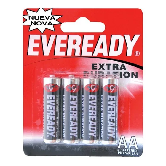 Pila carbón Zinc Eveready AA con 4 piezas 1215-4 1.5 volts