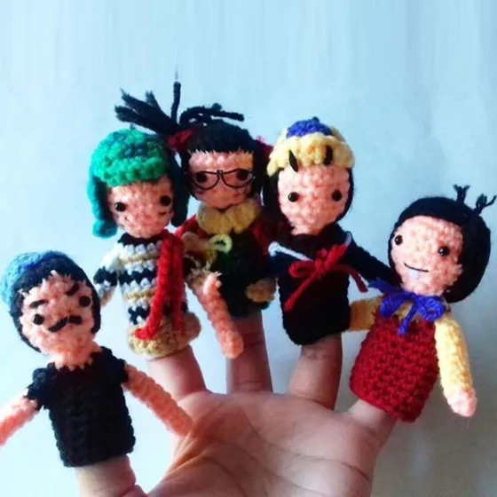 Titeres De Dedo El Chavo Del 8 Muñecos Cuento Libros Juguete