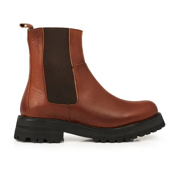 Bota Mujer Cuero Chelsea Botineta Borcego Zapato Briganti