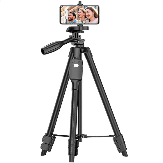 Trípode para Celular y Cámara 120cm con Control Remoto Bluetooth