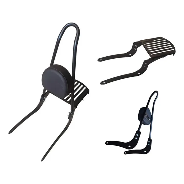 Sissy Bar Desmontável Alto Ponta Curvada Meteor 350 Fireball