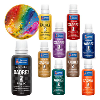 Corante Para Tintas Pigmento Varias Cores Parede Xadrez Corante Para Tintas Pigmento Varias Cores Parede Xadrez