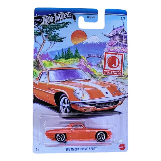Hot Wheels Mazda Cosmo 1968 Sport J-imports Color Naranja