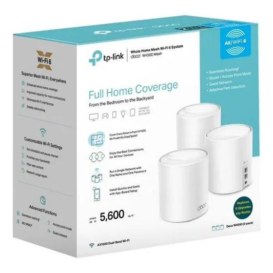 Router Tp Link W4500 Deco Ax1500 Mesh Sistema De Wifi Pack 3