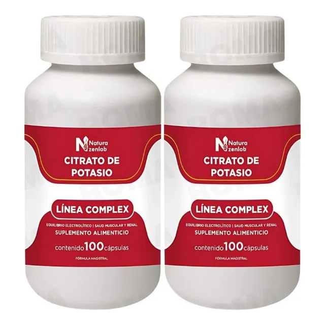 Pack 2 Citrato De Potasio Complex 1000mg Natura Zenlab
