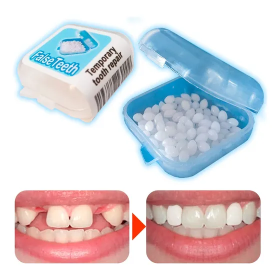 Dentadura Temporal Diente Falso Moldeable Colmillos Diy Sz6y