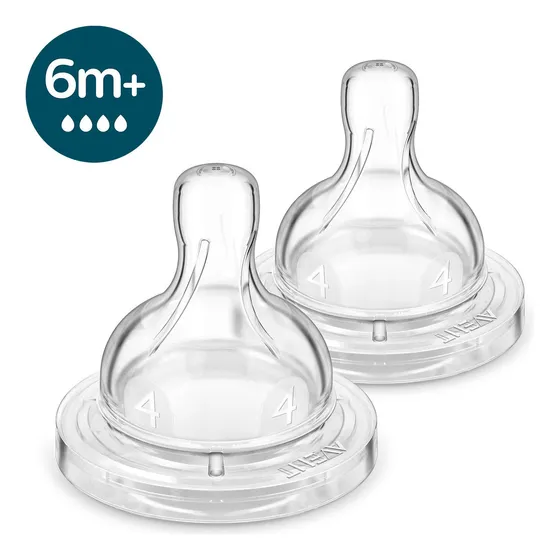 Bico Mamadeira Anti-colic - Nº4 (6m+) - Philips Avent - 2 UN