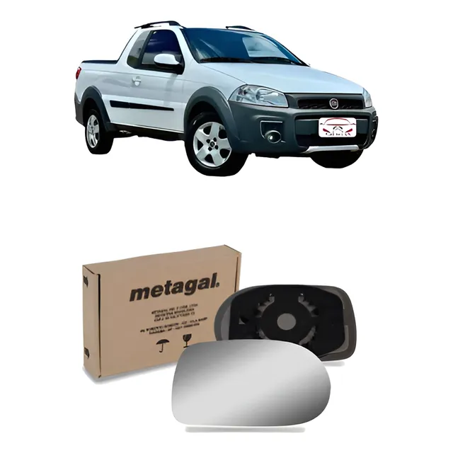 Lente Retrovisor Strada Working 14 15 16 17 18 19 Esquerdo