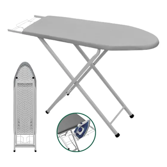Mesa Tabua Passar Roupa Extra Forte 3 Alturas Tecido Térmico