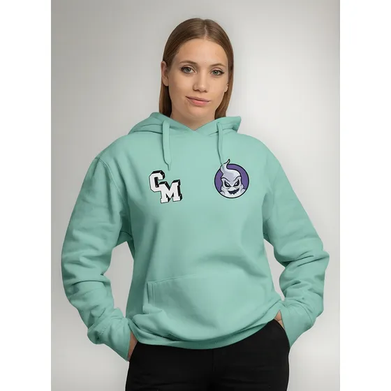 Poleron Oversize Mujer Club Misterio 1229 Logo Fede Vigevani