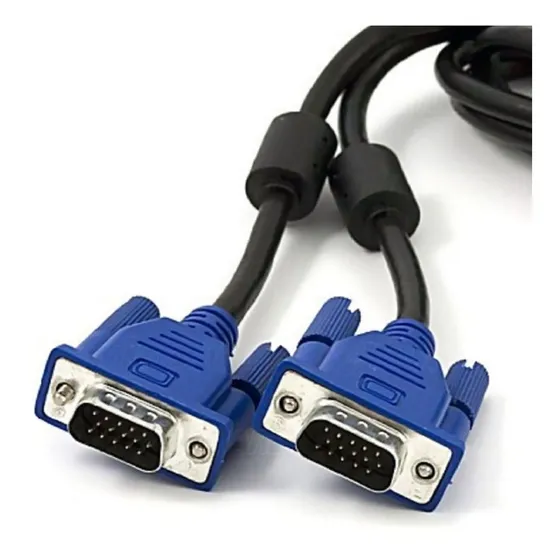 Cabo Vga Macho Para Monitor Projetor Lcd Pc Telão 1,8 Metros