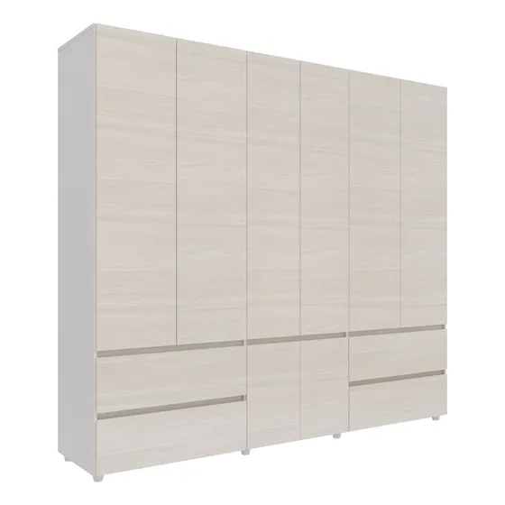 Armario Dallas 220cm Color Niebla Blanco