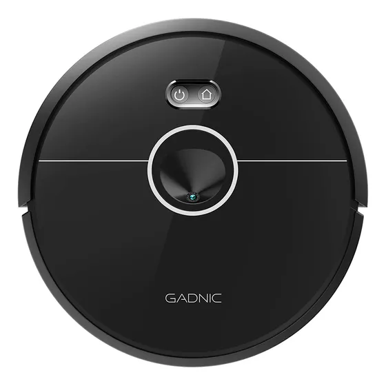 Aspiradora Robot Gadnic Trapeadora 5 Modos Limpieza Control Color Negro