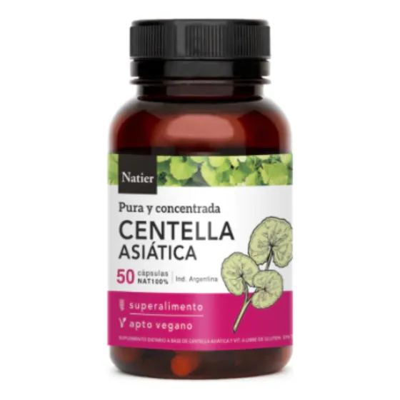 Centella Asiática Natier X 50 Cápsulas Sabor Sin sabor