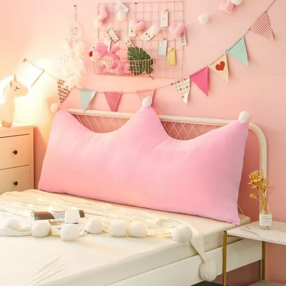 Almofada Grande Cama Solteiro Presente Black Friday Natal Cor Rosa