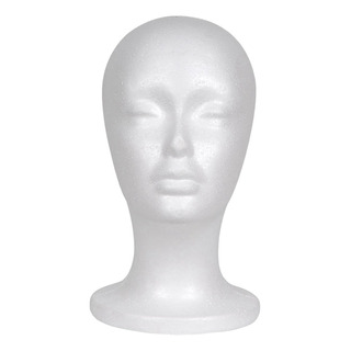 Cabeza De Maniquí De Espuma Para Mujer, Pantalla Estilo B Cabeza De Maniquí De Espuma Para Mujer, Pantalla Estilo B