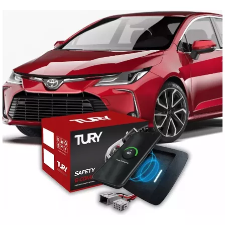 Carregador Celular Por Indução Automotivo Tury Modelos Cor Toyota Corolla - Ano 2020 Em Diante