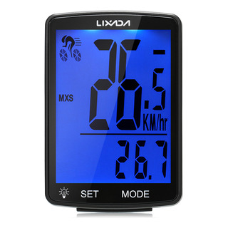 Tela Lcd Multifuncional Para Computador De Bicicleta Sem Fio Cor Black-blue Backlight Tela Lcd Multifuncional Para Computador De Bicicleta Sem Fio Cor Black-blue Backlight