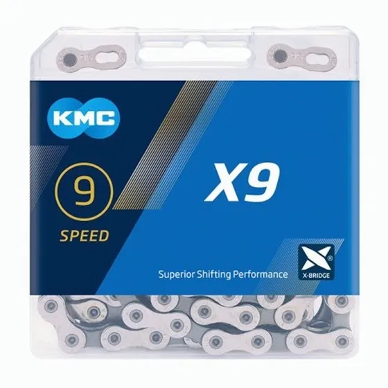 Cadena Kmc X9 9v 18v 27v Mtb Ruta 116 eslabones