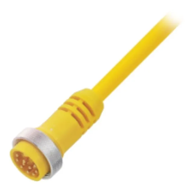Bcc0a5l  Cable Conector 1 1/8 , Recto, 12 Polos, 5 Metros