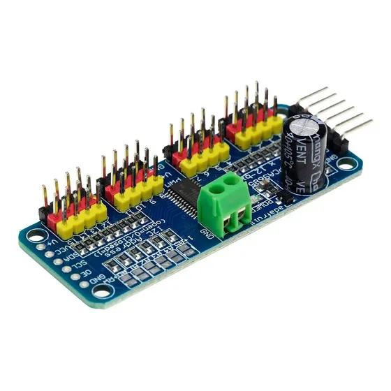 Pca9685 Servo Motor Driver 16 Canais Módulo 12 Bits I2c Pwm