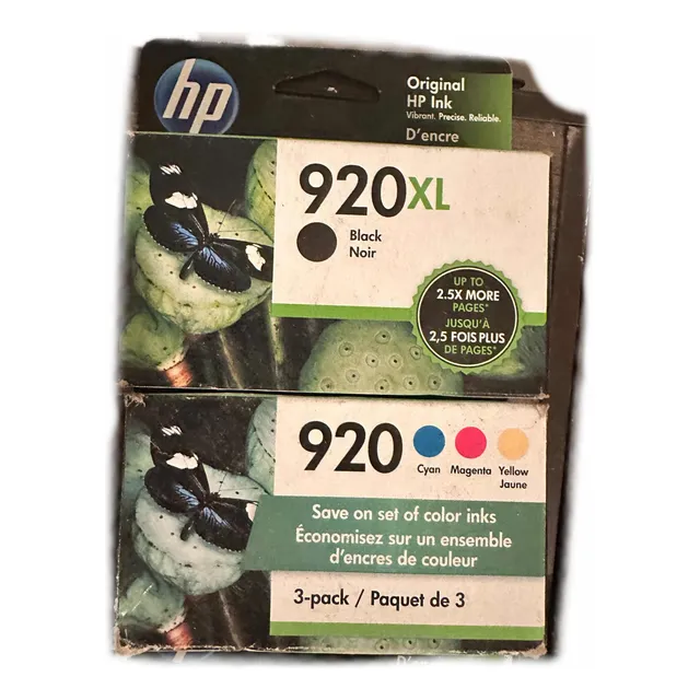 Cartucho Hp 920xl Negro Y Tricolor Caducado Nuevo
