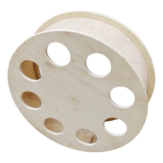 Carretilha Para Pipas De Madeira 14 Polegadas (36cm)