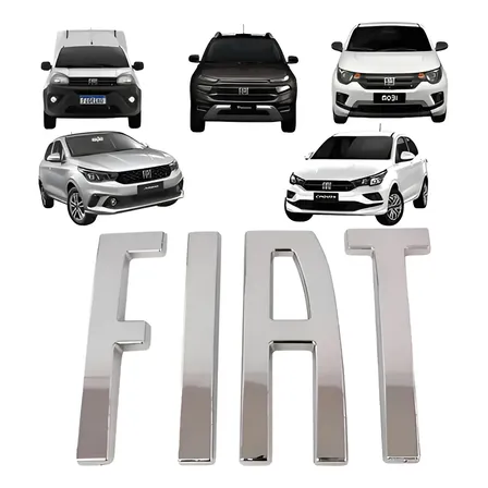 Emblema Fiat Mobi Original Mopar Cromado D Grade Argo Cronos