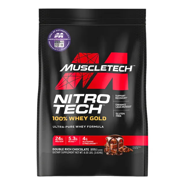 Muscletech Nitro Tech 100% Whey Gold 8 Lbs. Proteína