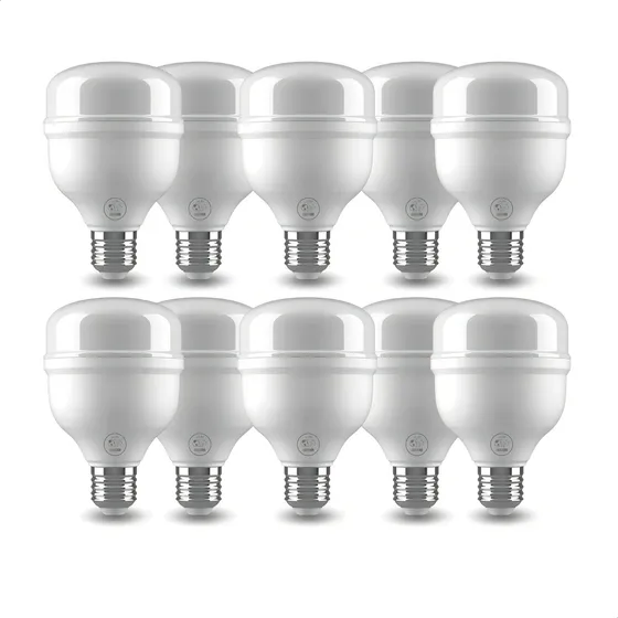 Lámpara Foco Led Galponera Alta Potencia Highpower 20w X10 Luz Fría