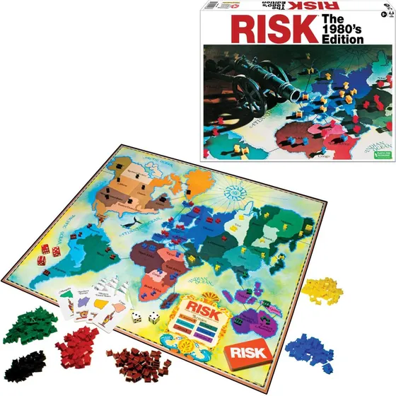 Risk The 1980s Edition Con Ilustraciones Y Componentes De 80