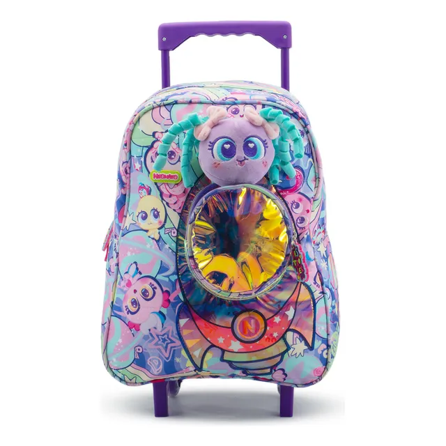 Mochila Con Carrito Backpack Con Estampado De Neonatos Distroller Para Niña Preescolar