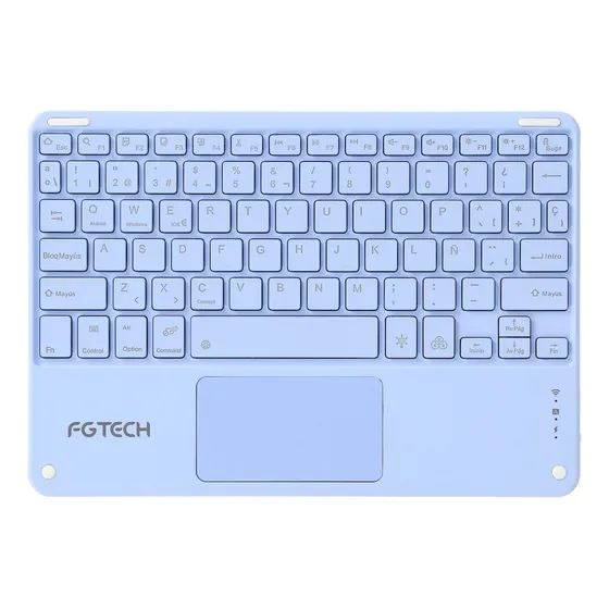 Teclado Inalambrico Bluetooth + Touchpad Retroiluminado Rgb
