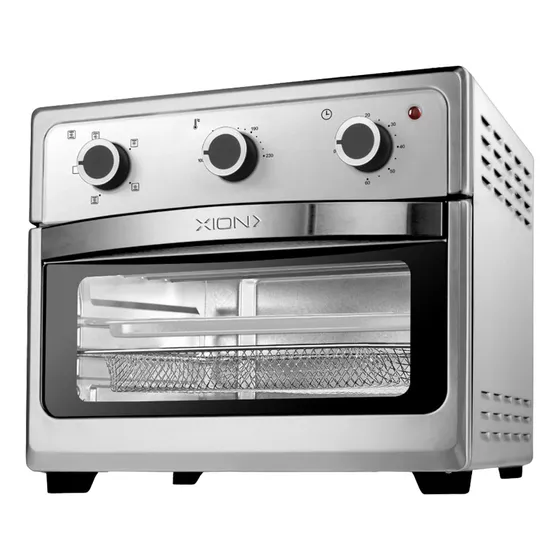 Horno Air Fryer 22 Lts Acero Inox Xion Color Gris