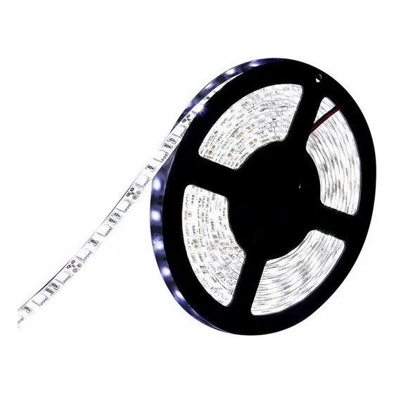 Tira Led 5050 Rollo 5 Metros Blanco Frio 24v Exterior 300 Chips Camion Colectivo