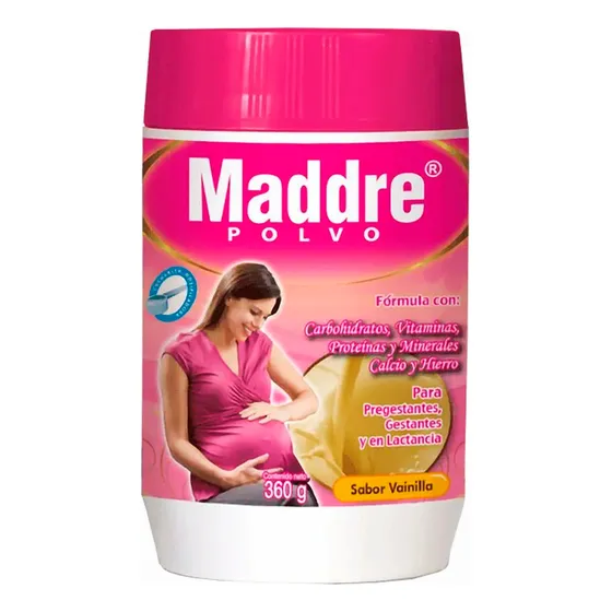 Vitamina Prenatal Maddre Dha 360gr Sabor: Vainilla