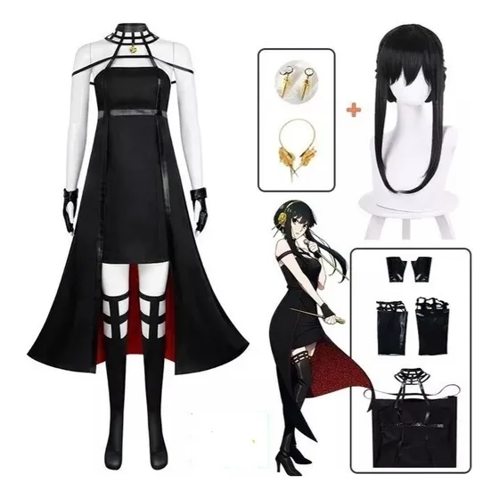 Cosplay Yor Forger Spy X Family Completo - A Pronta Entrega!