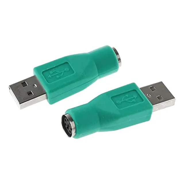 Dgzzi Adaptador Usb A Ps2 2pcs Verde Ps/2 Hembra A