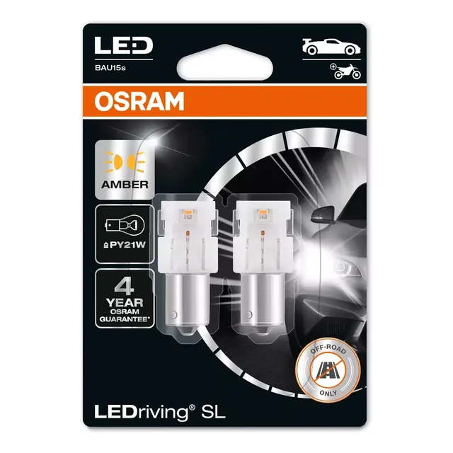 Lamparas Canbus Py21w Led Osram Ambar 1,3w 12v 7507dyp 