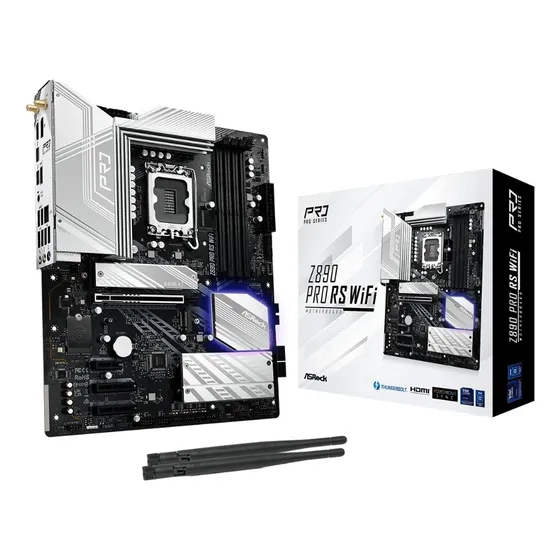Motherboard Lga1851 15 Gen Asrock Z890 Pro Rs Wifi Intel Core Ultra