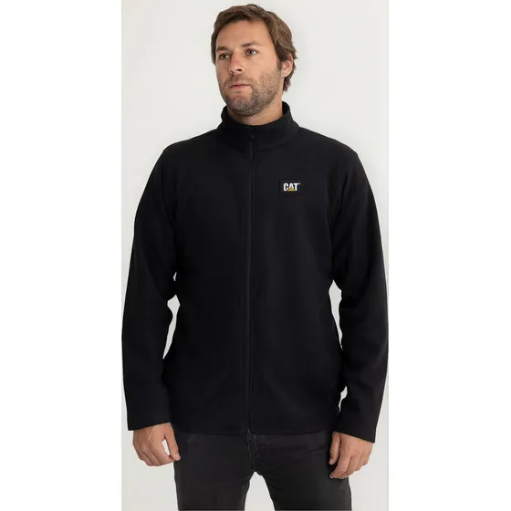 Buzo Polar Caterpillar Cat Microfleece Full Black - Hombre