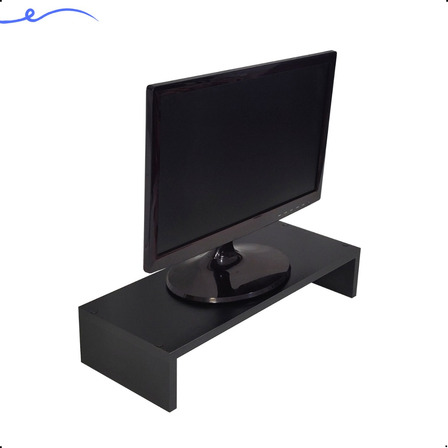 Suporte Para Monitor E Tela 50x20x10 Mdf Preto Tx Suporte Para Monitor E Tela 50x20x10 Mdf Preto Tx