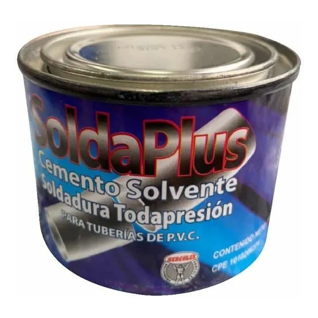 Pega Soldadura Tubería Pvc Agua Fría Y Caliente. Hércules.