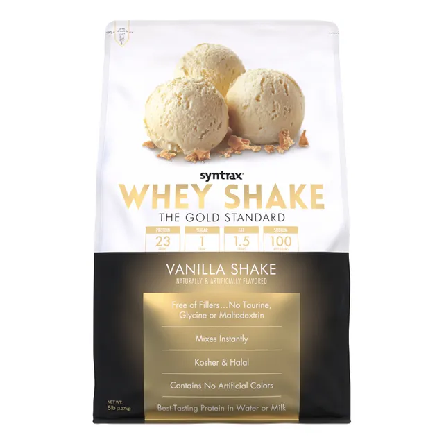 Proteina Syntrax Whey Shake 5 Lbs (2.44 Kg) Los Sabore Sabor Vainilla