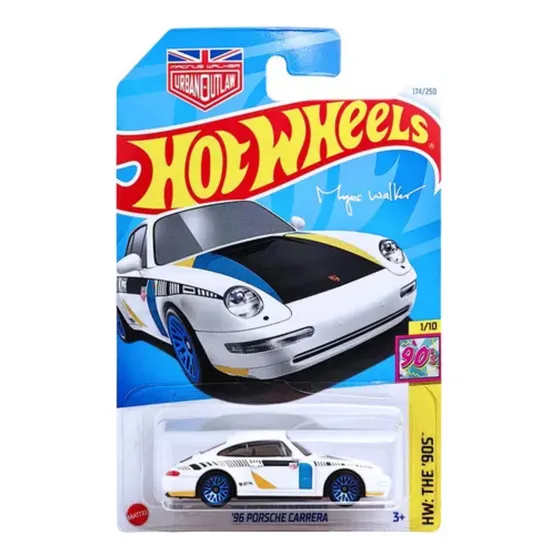 Hot Wheels 96 Porsche Carrera Magnus Walker Hw The 90s 1/10 Cor Branco