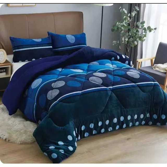 Cubrecama De Invierno Plush Con Chiporro 2 Plaza  W0004
