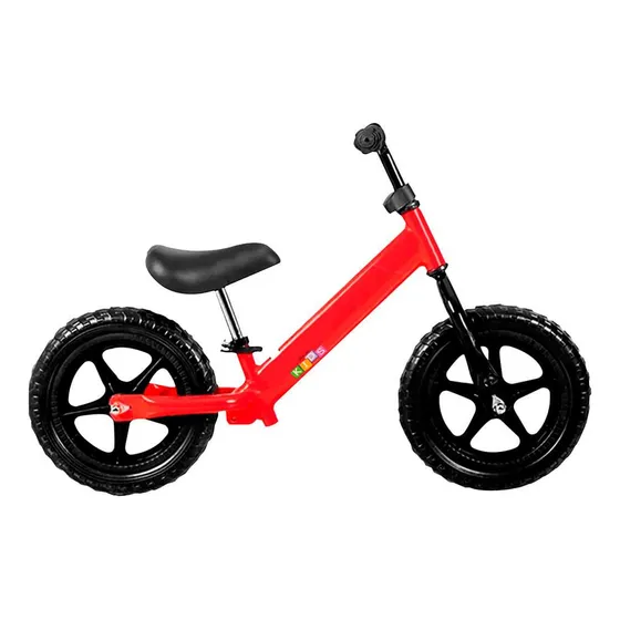 Bicicleta Metálica Roja Sin Pedales