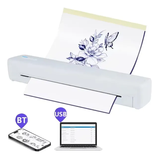 Kit De Tatuar Impresora Térmica A4 Inalámbrica