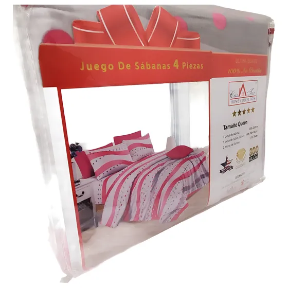 Juego De Sabanas Home Casatex Premium Queen Size 100%pol